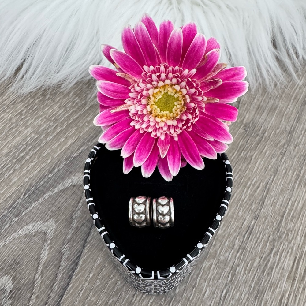 💕BRIGHTON ABC'S Silver Hearts Spacers Beads